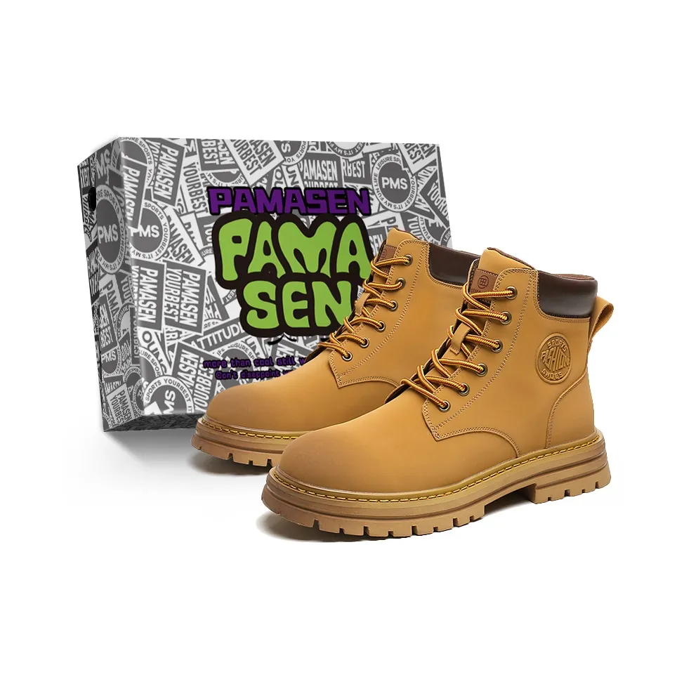 PAMASEN Martin Boot Унисекс Желтая коробка Включено
