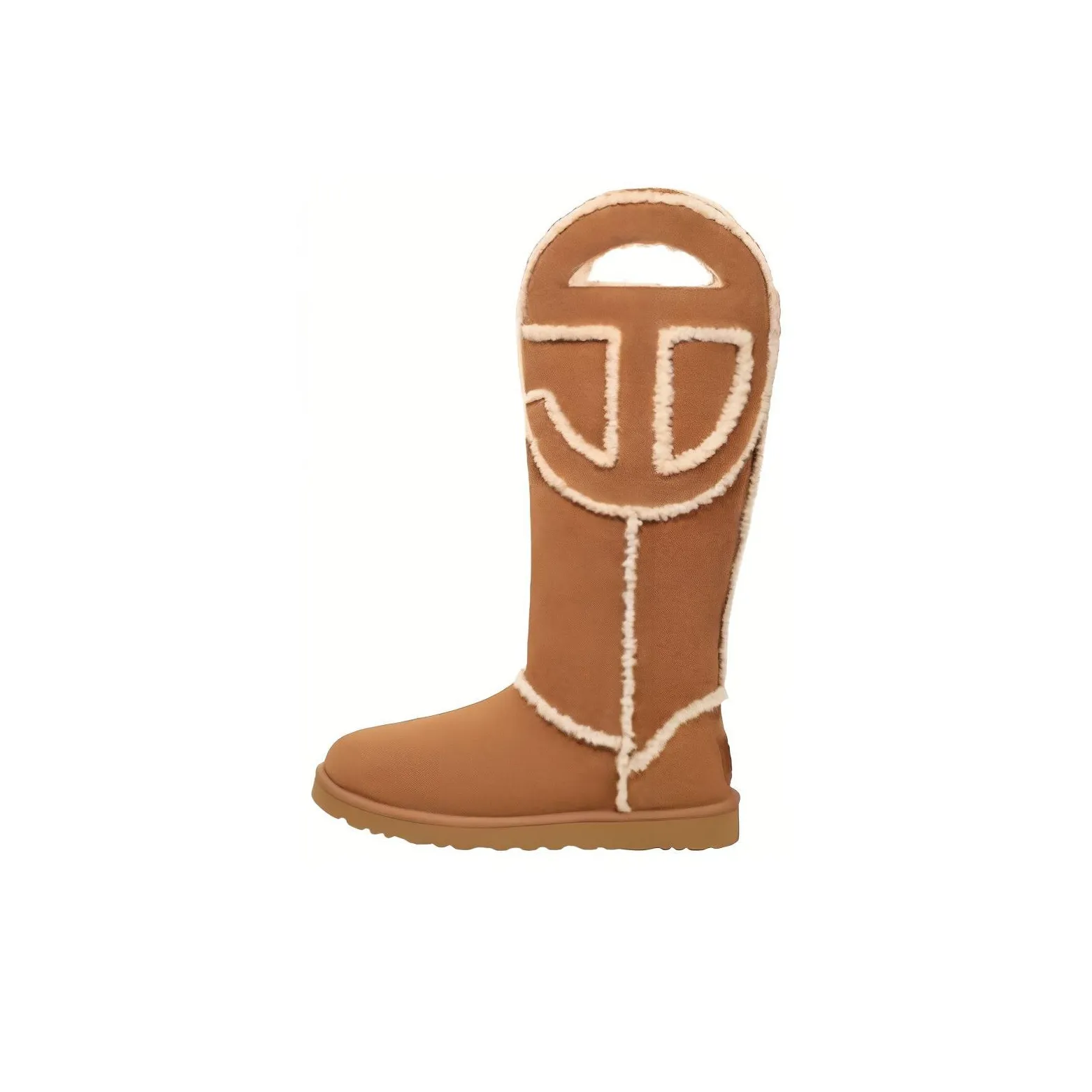 UGG Kouri Clog-Stiefel mit Absatz aus Wildleder in Kastanienbraun