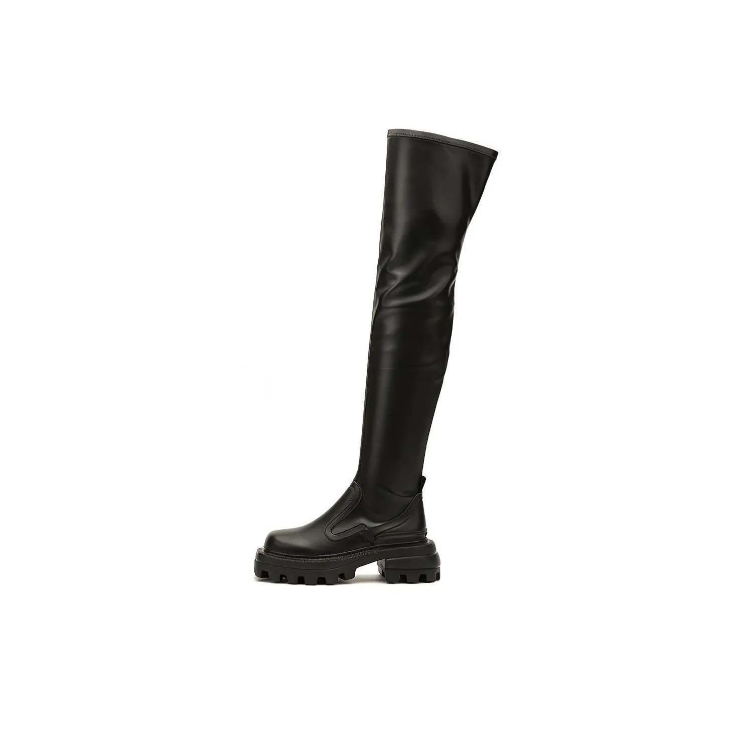 DAPHNE LAB Candy Series Knee-High Over-The-Knee Boots Women's Black