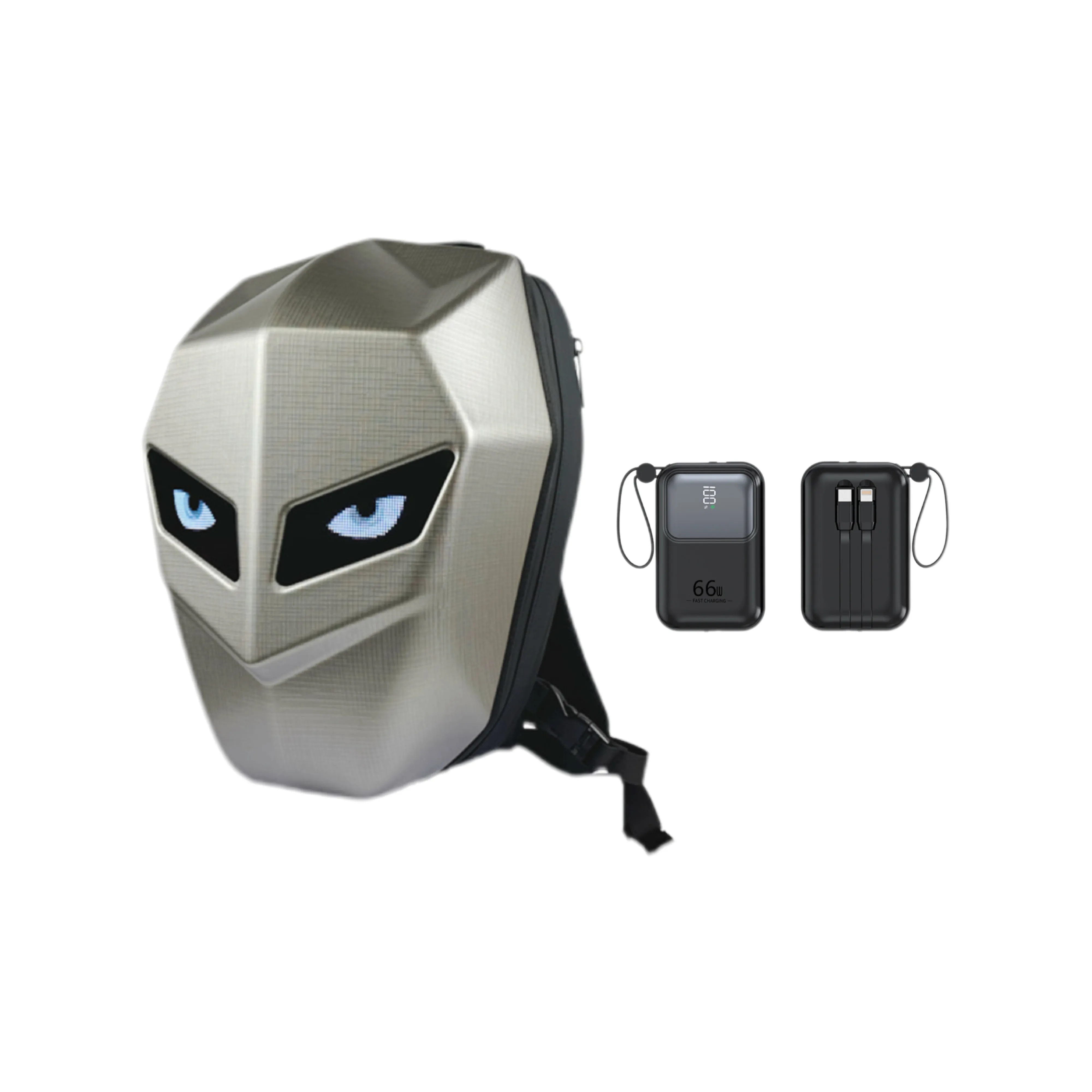 OKEKE Commute Polyester Backpack Unisex Titanium Color Scheme