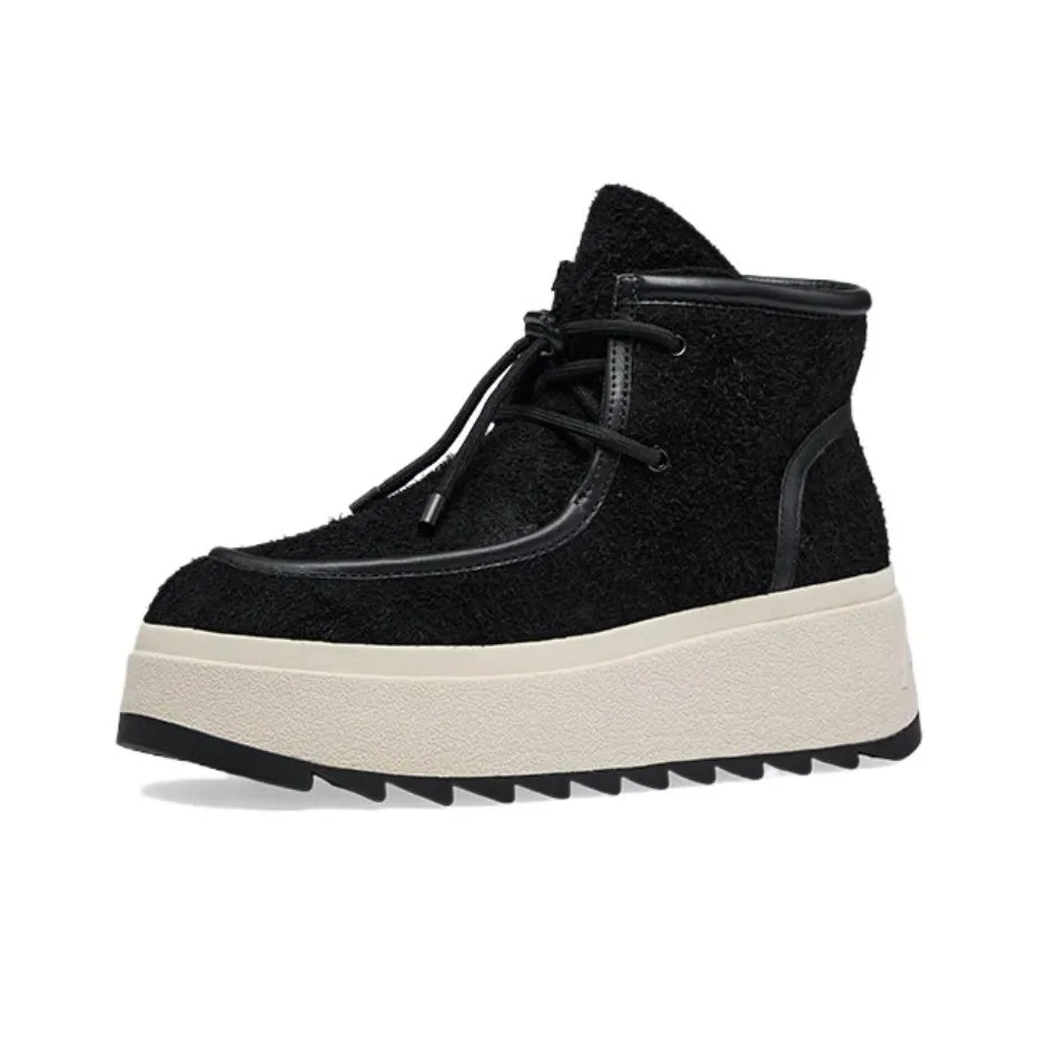 Пепельный короткий ботинок Martin женский черный