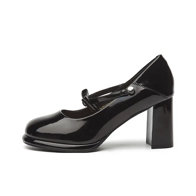 DAPHNE Chunky Heel High Heels 7.5cm Women's