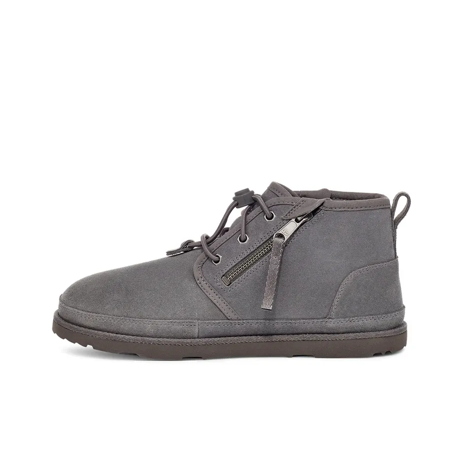UGG Neumel Adaptive Double Zipper Snow Boots Gray