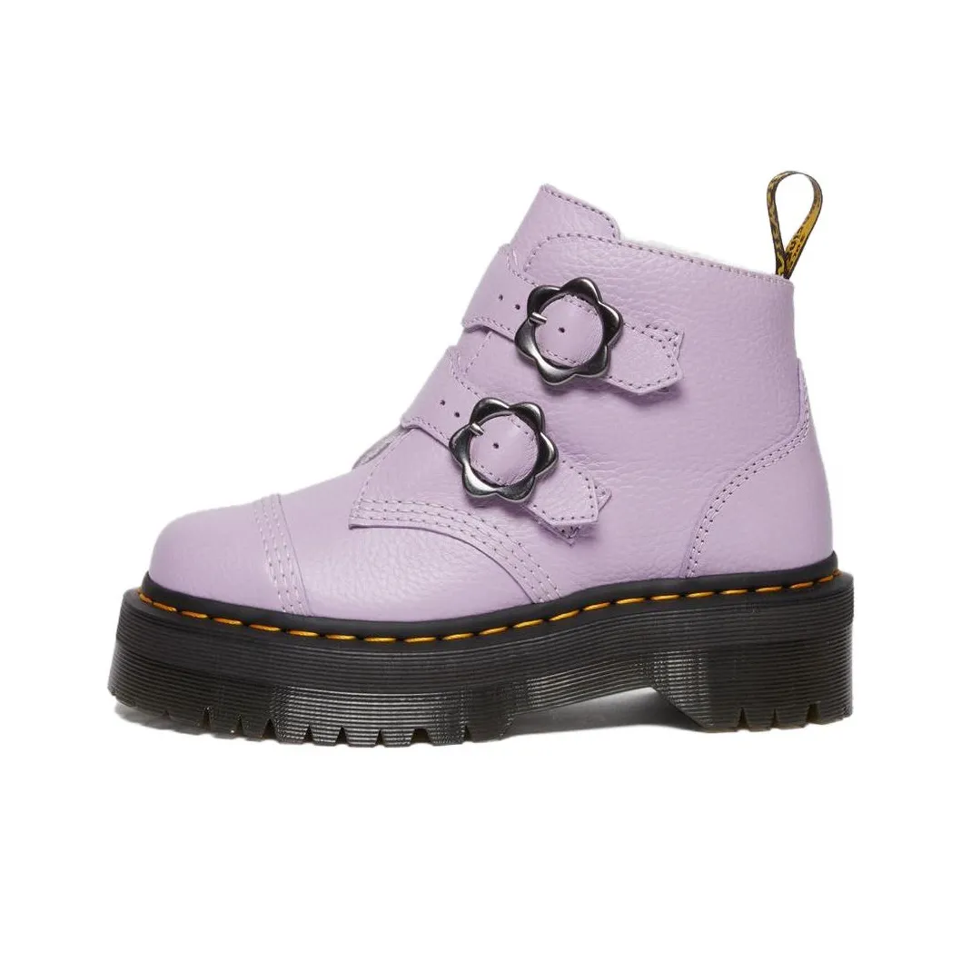 Dr.Martens Короткий Мартин Ботинок 4,7 см Женский Фиолетовый