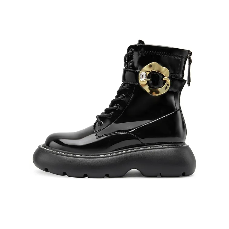 MIO Мартинсы Черные Женские