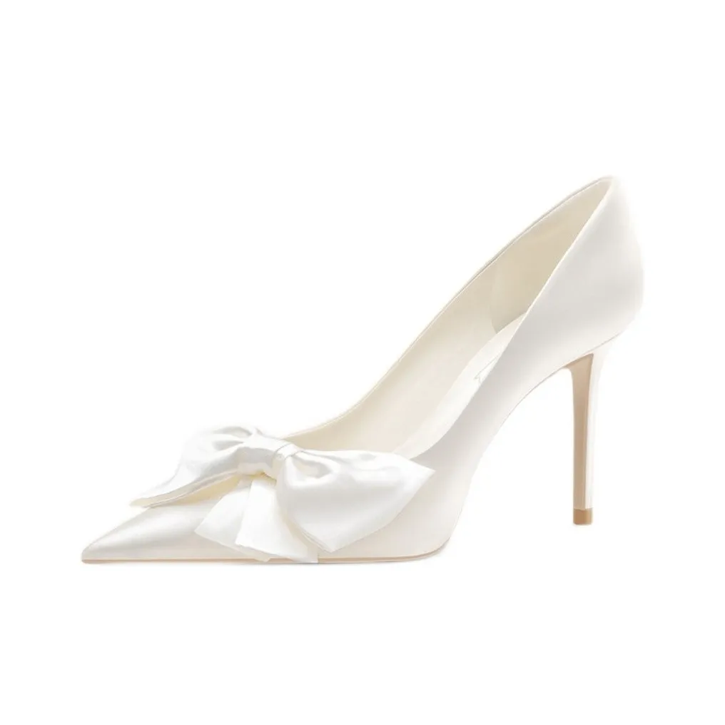 Xingdiman Slim Heel High Heels 8cm Women's White