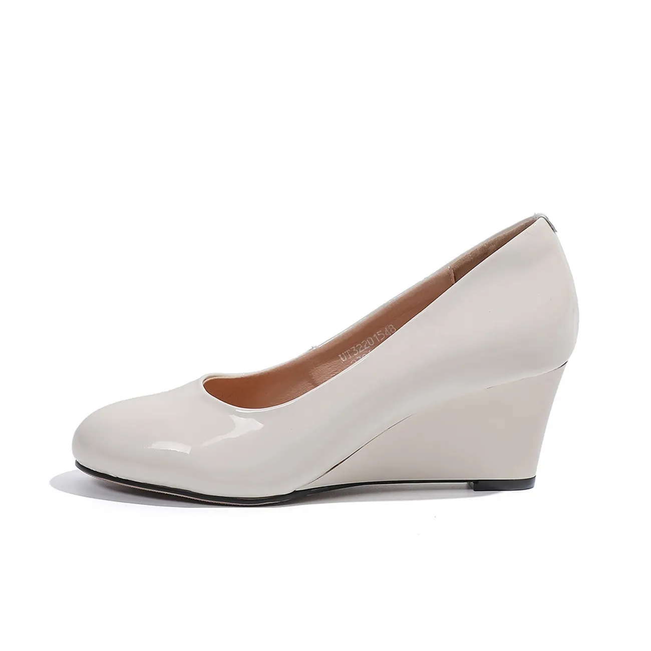 Mulinsen Клин-каблук Высокие каблуки 5,5 см Женские Бежевый