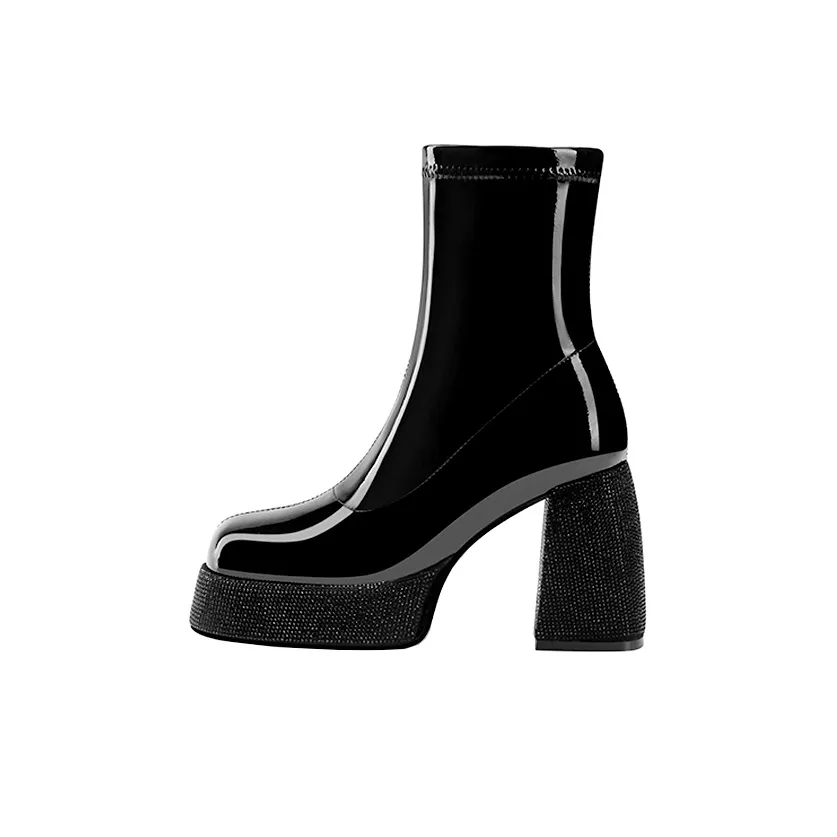 Princess & Isabel Ankle Boots 9.5cm Women's Black