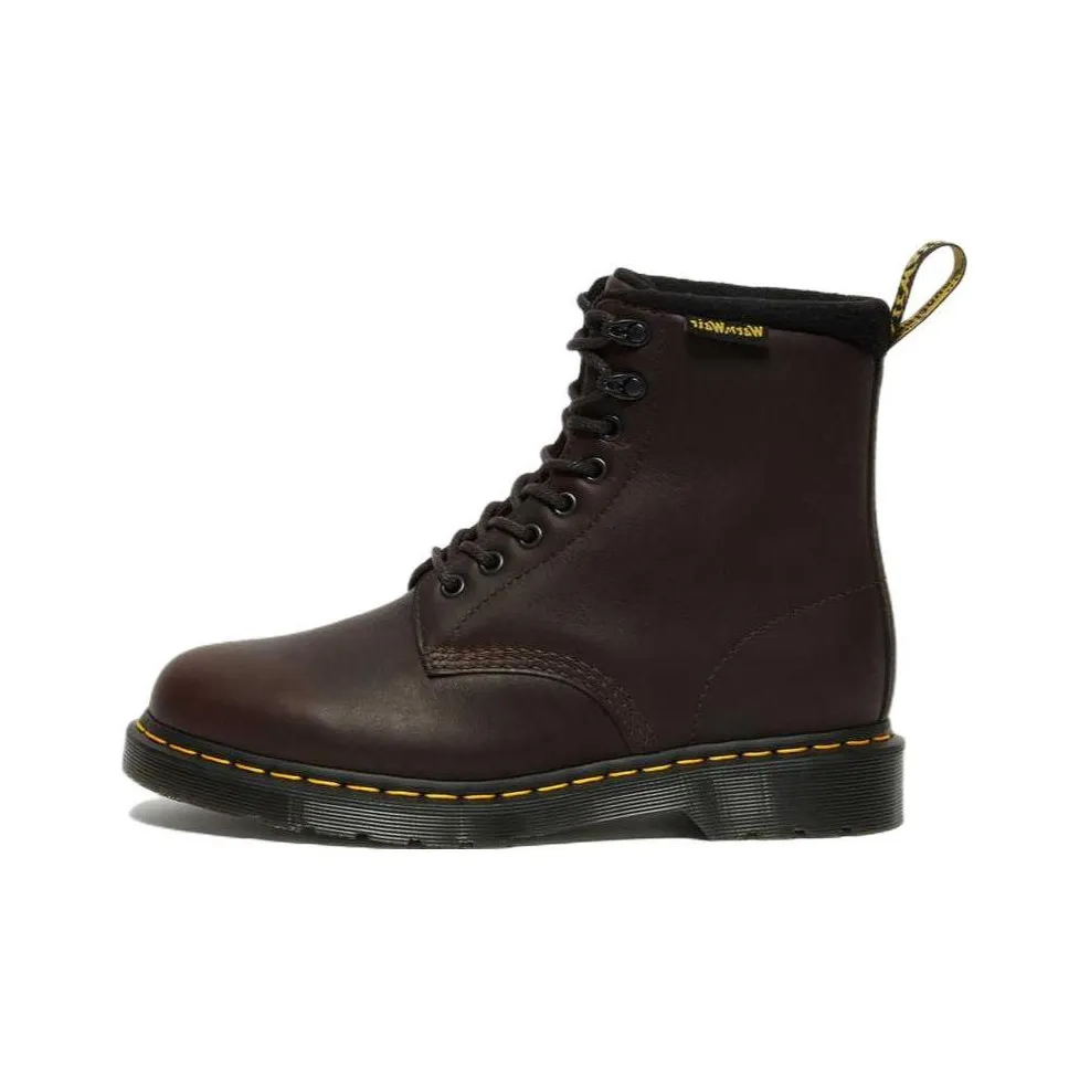Dr. Martens 1460 Pascal Warmwair Leather Lace Up Boots 'Dark Brown'
