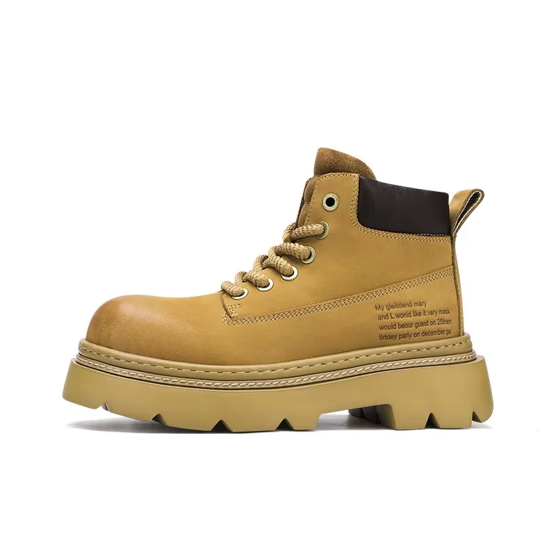 U7 Короткий Мартин Ботин Мужской Желтый