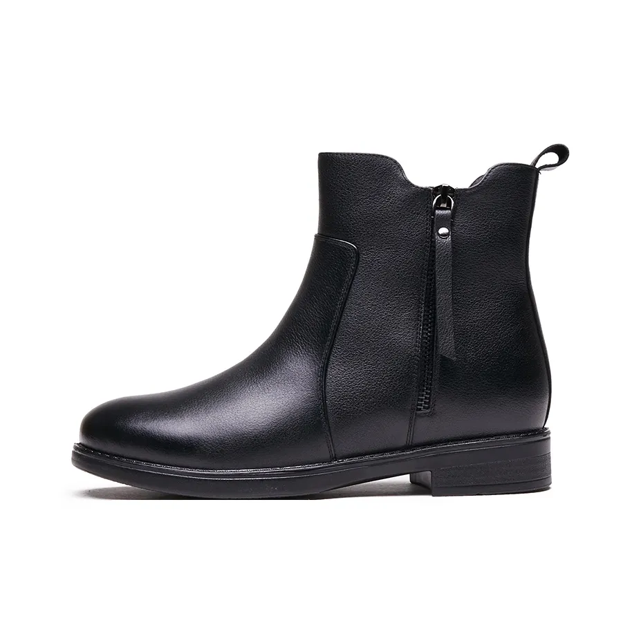 AOKANG Короткий MID Голень Мартин Ботинок Женские