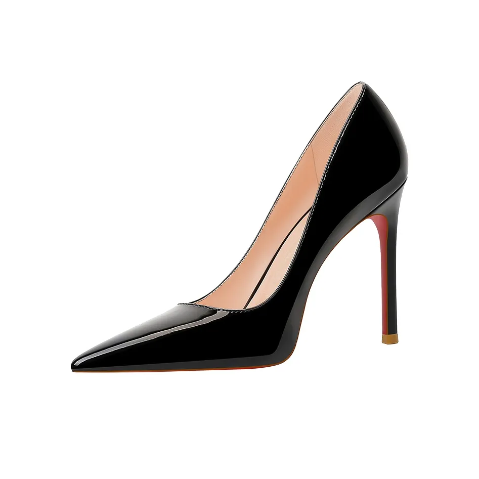 Li Ke Низкий каблук Высокий каблук 8 см Женский Черный