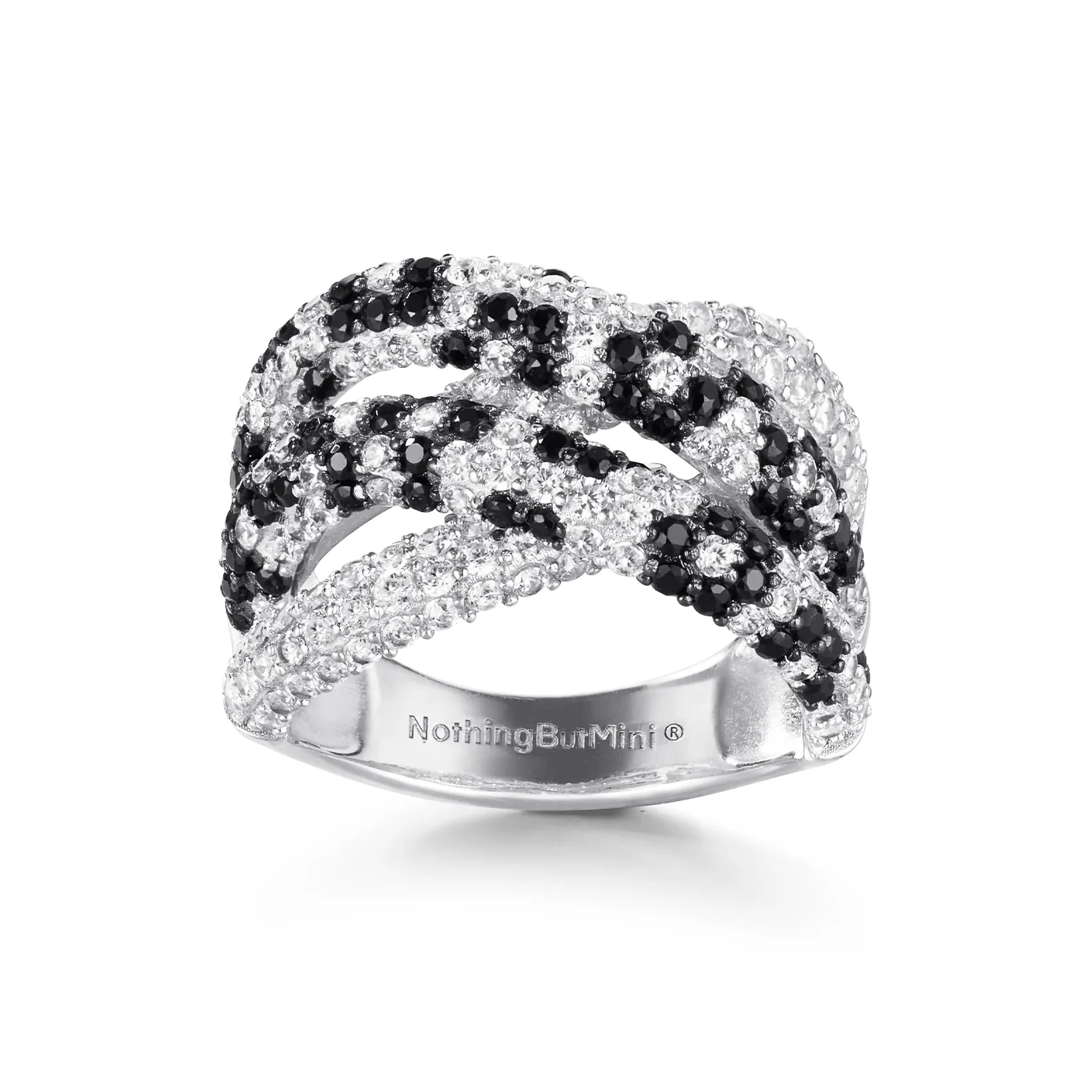 NothingButMini White Gold Plated Copper Rings Unisex