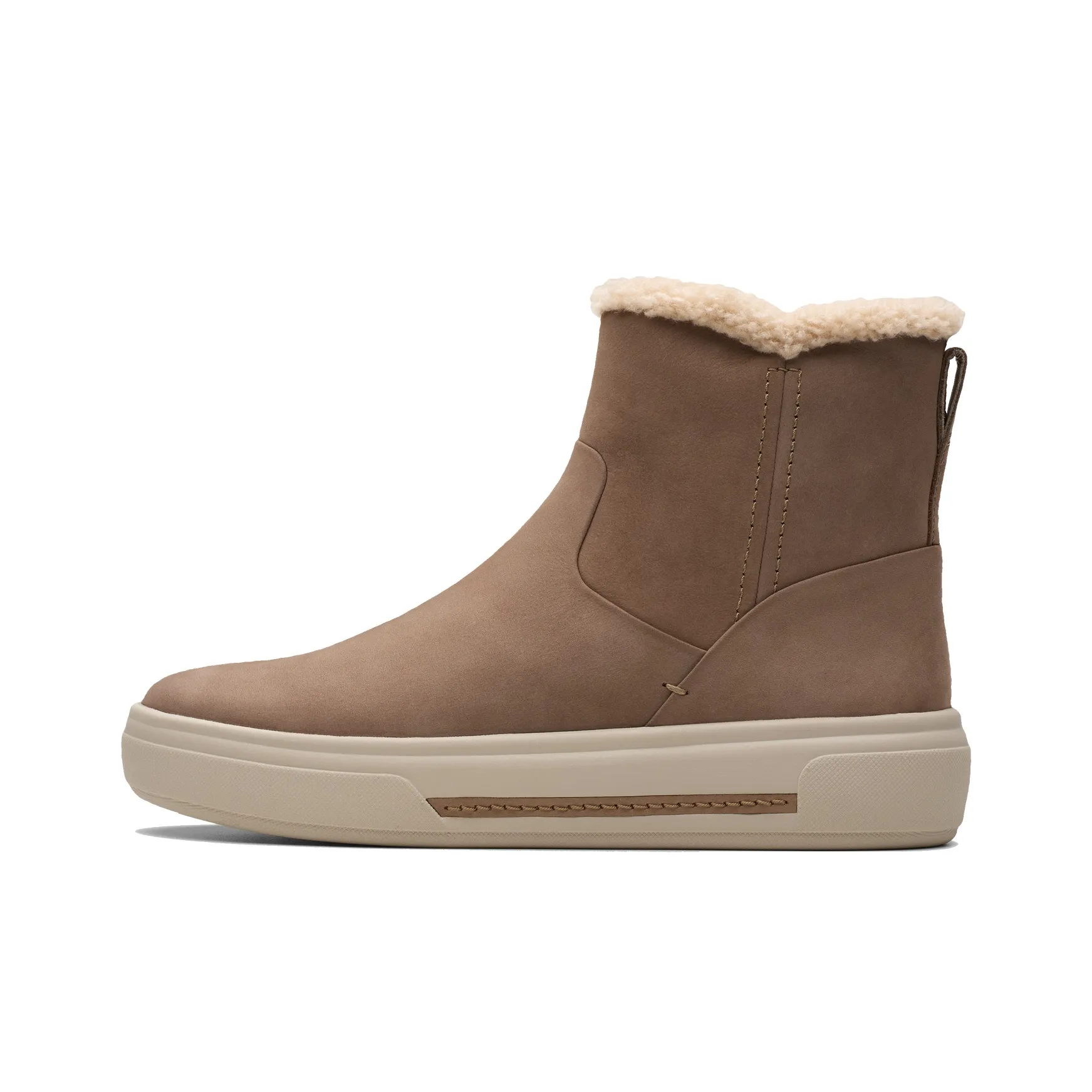 Clarks Амортизация Износостойкие Короткие Сноубутсы Женские Светло-Коричневый