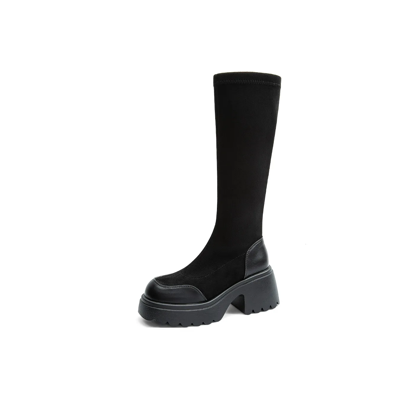 OMS Knee high Boots Women's Black/Brown