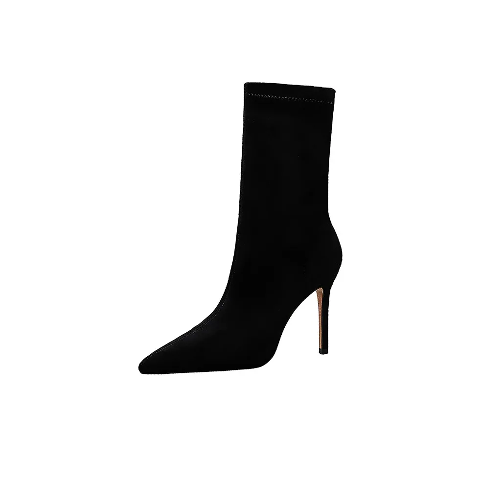BIGTREE Ankle Boots 9.5cm Women's Black