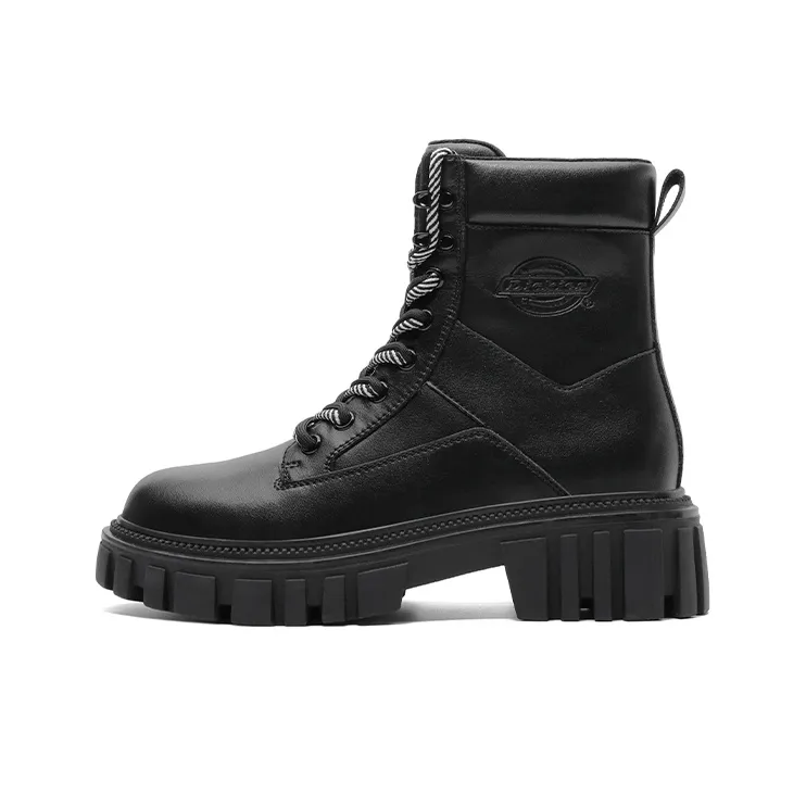 Dickies Британский Удобный и Универсальный Короткий MID Голень Мартин Ботинок Женские Черный