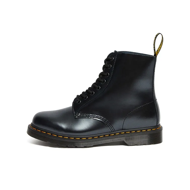 Dr. Martens 1460 Pascal Chroma 8 Martin Boots Couple Style Silver Black
