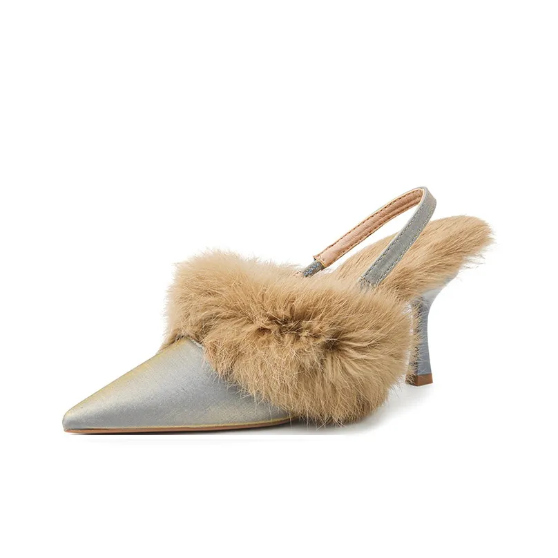 YAFEI XUANYU Узкий каблук высокий каблук 8 см женский