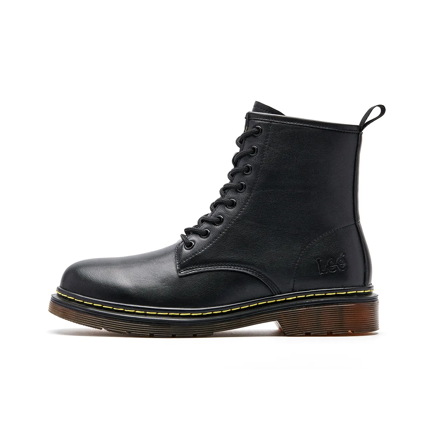 Lee совместный бренд модель Винтаж Рабочий стиль Мартин Ботин Мужской Черный