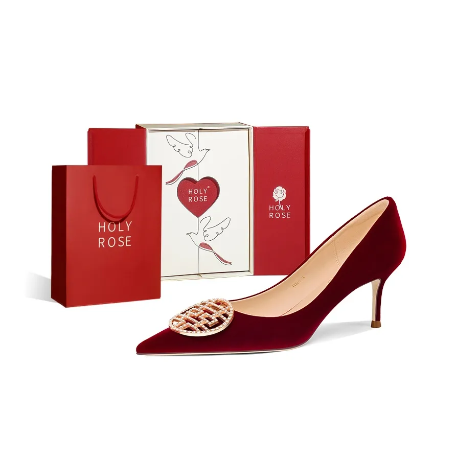 Holy Rose Узкий каблук Коробка Высокие каблуки Женские Красный