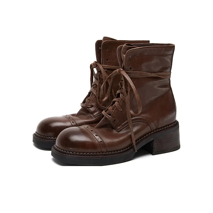 Marie Claire Crew Носки Martin Boot Женские Коричневые