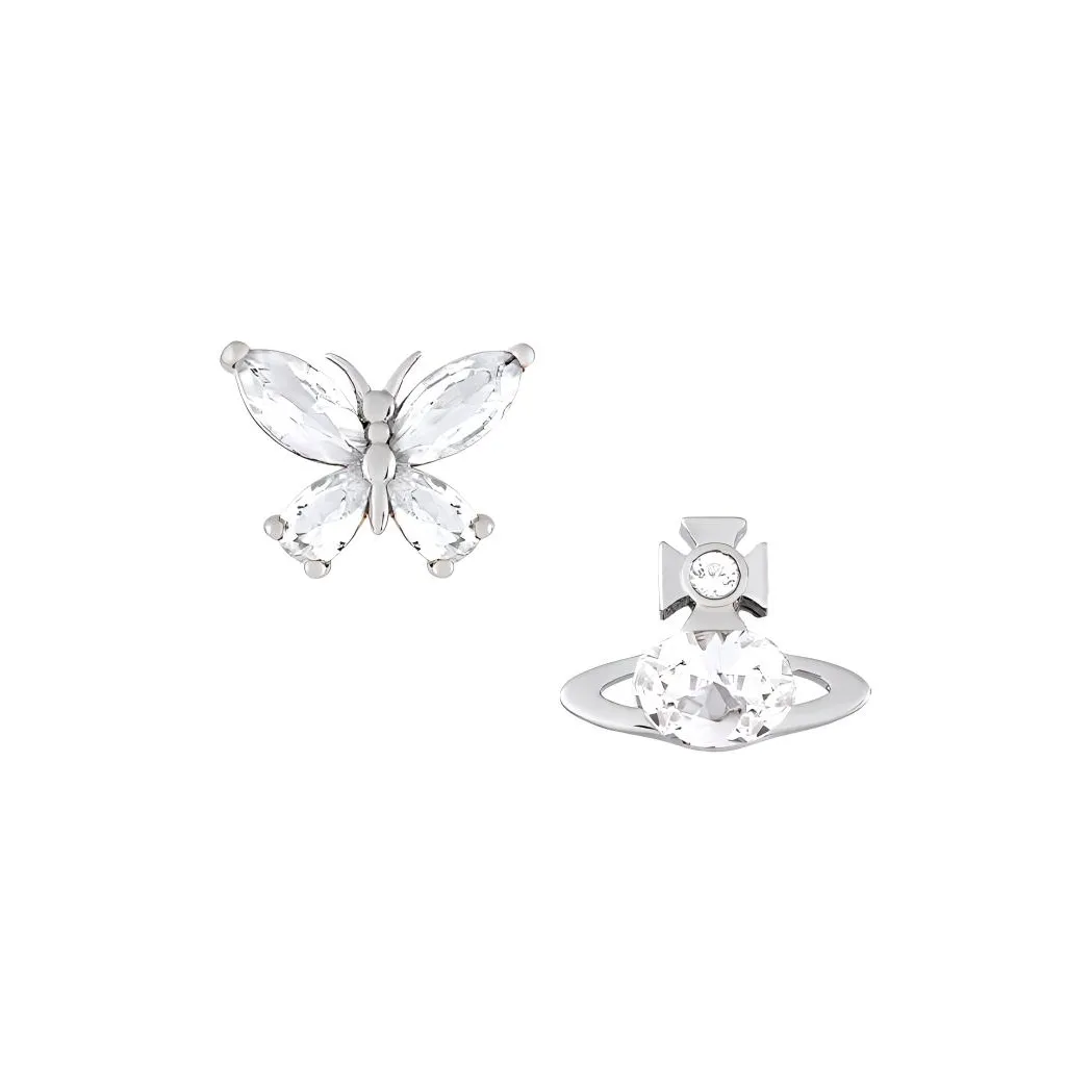 Вивьен Вествуд Brass Stud Серьги Женские Серебряные