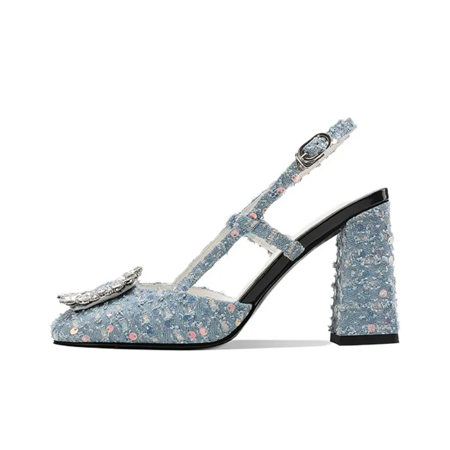 Princess & Isabel Chunky Heel High Heels 8.5cm Women's