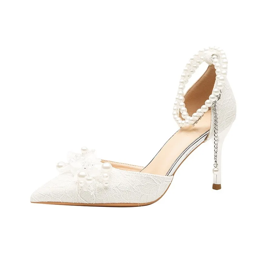 RoseDoris Узкий каблук Высокие каблуки 8 см Женские Белые