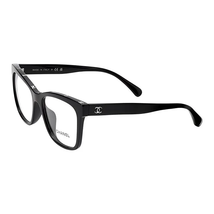 CHANEL Square Frame Acetate Square Eyeglass Frames Unisex