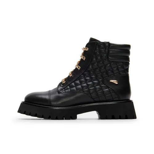 AJOY SAHU Мартинсы BLACK DIAMOND Цветочный Женские