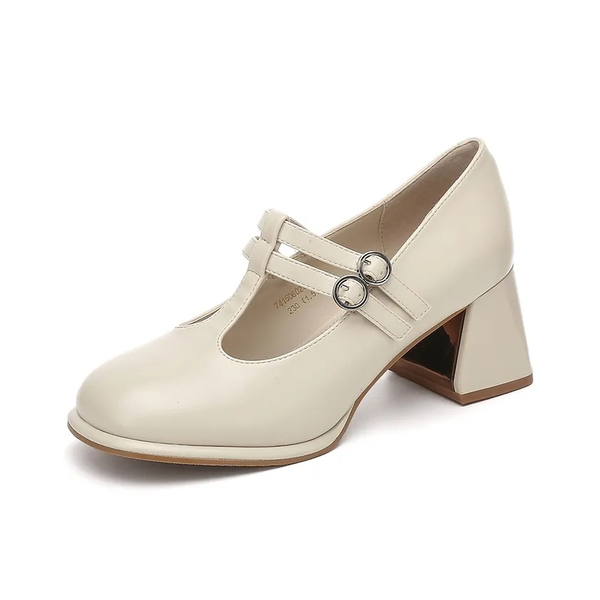 EXULL Q Chunky Heel High Heels 6cm Women's