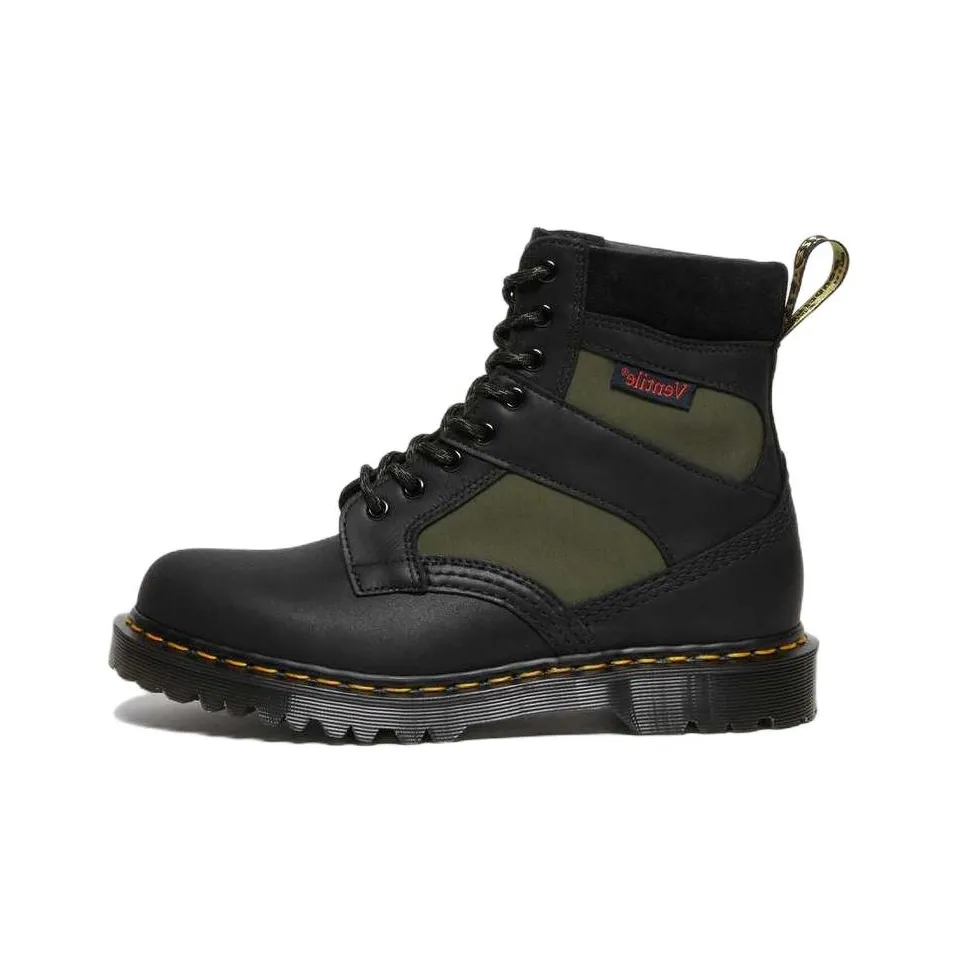 Dr. Martens 1460 Made In England Padded Panel Lace Up Boots 'Black Olive'