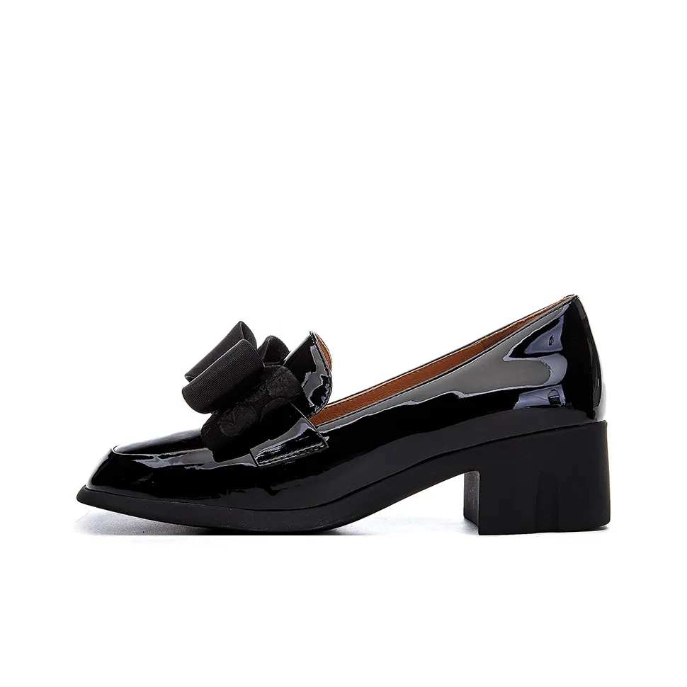 POOQ Chunky Heel High Heels 4.5CM Women's