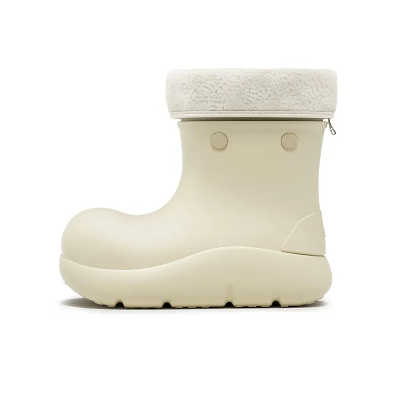 Beys Короткий Платформа визуально увеличивает рост Сноубутсы Женские Песочный