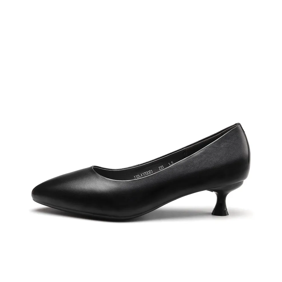 Strongman 3515 Women's Spring And Fall Low Vamp Unlined Shoes Pointed Toe Slim Heel Office Shoes For Commute