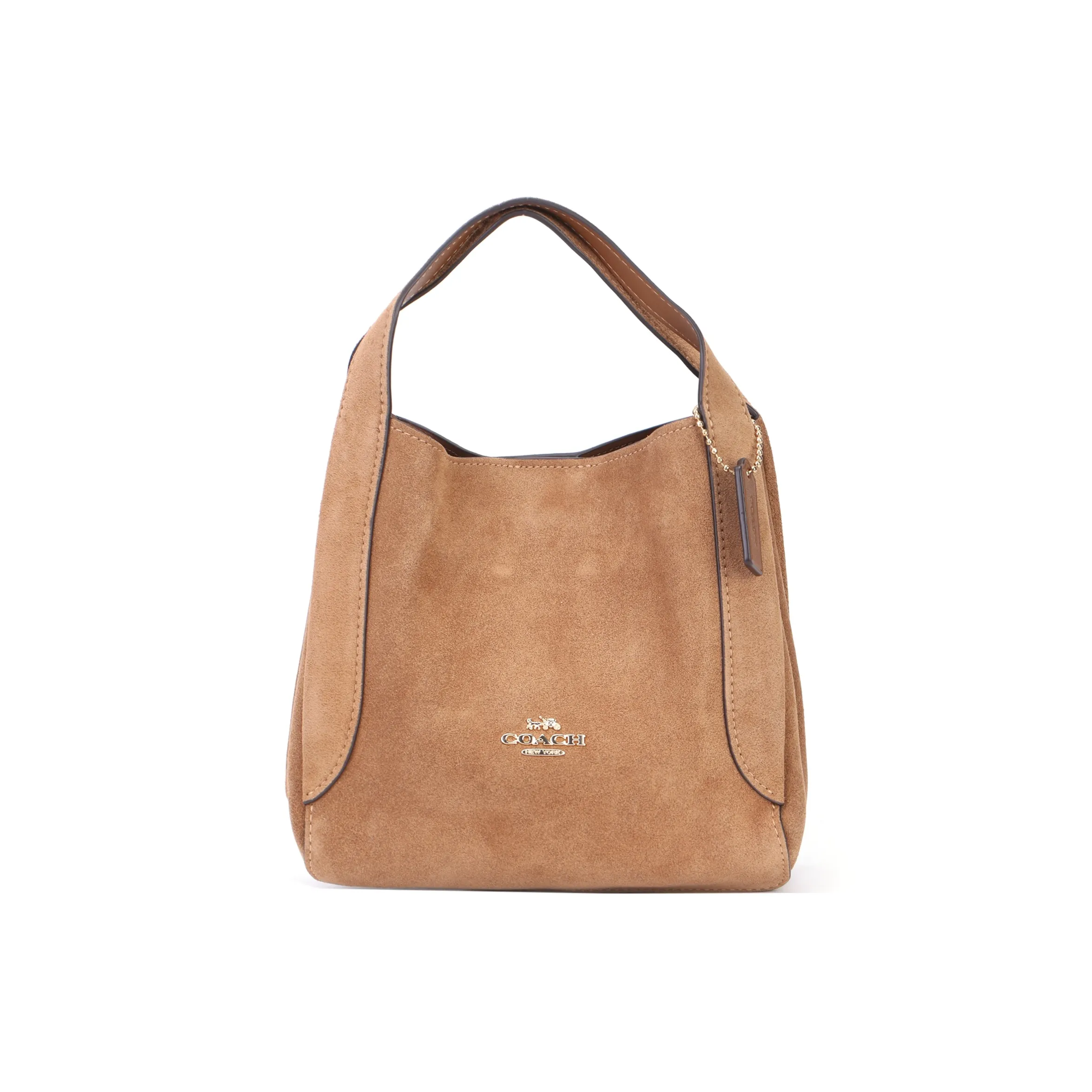 COACH Hadley Cow Leather Shoulder Bag, Crossbody Bag, Handbag Trumpets Women's Brown