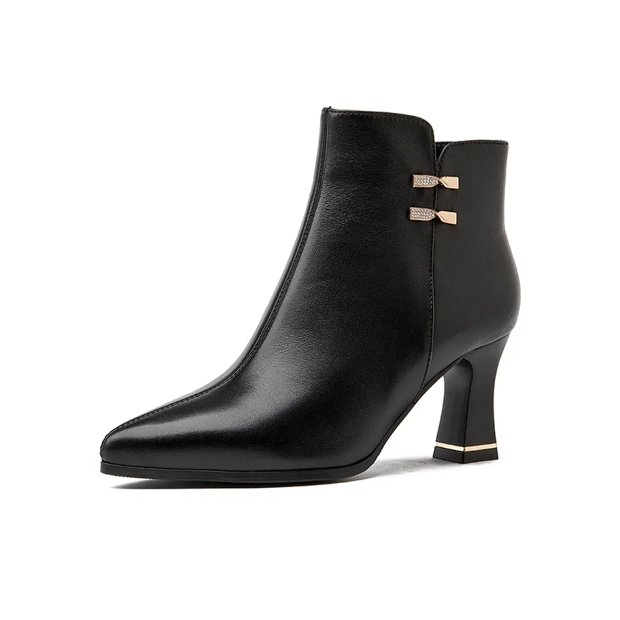 Rich Birds Ankle Boots 7CM Women's Black