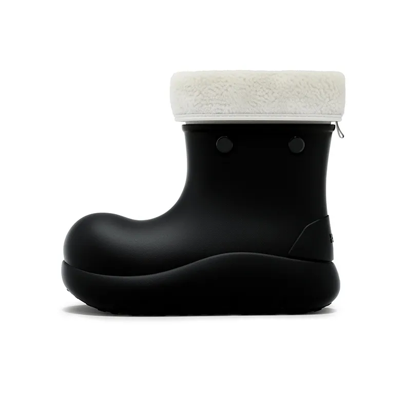 Beys 21cm Платформа визуально увеличивает рост Сноубутсы Женские Черный