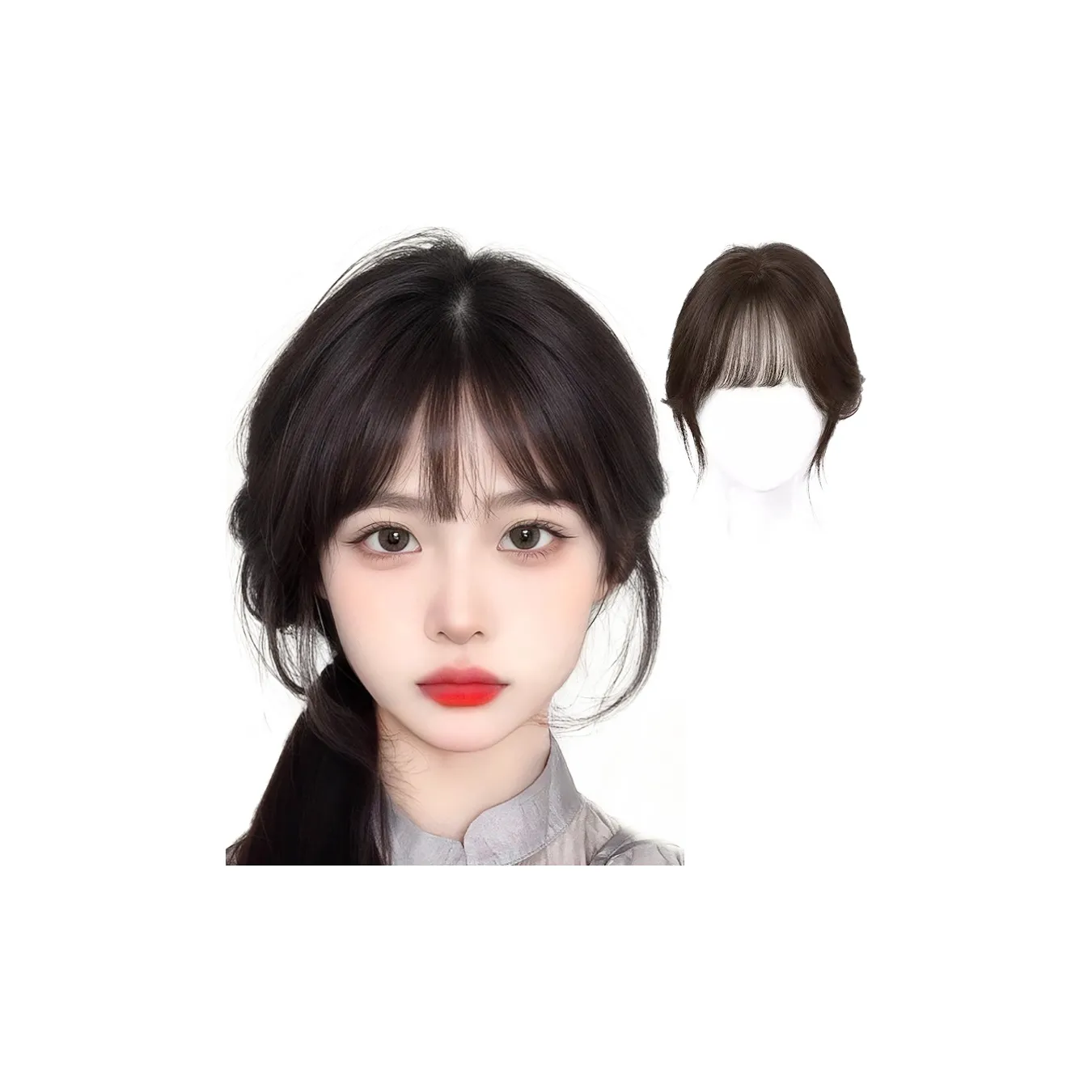 WANWANFENG Тонкая Фигурка OF Восемь Бантов Парики