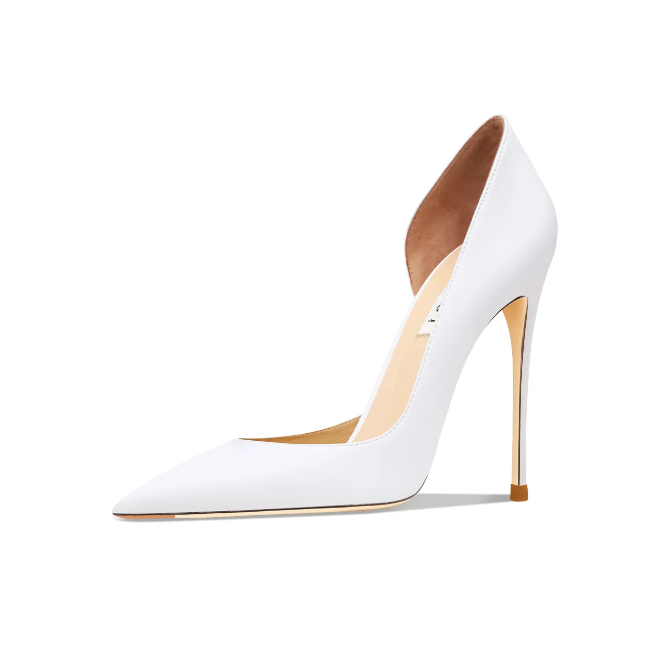 Suyymakk Slim Heel High Heels Women's White