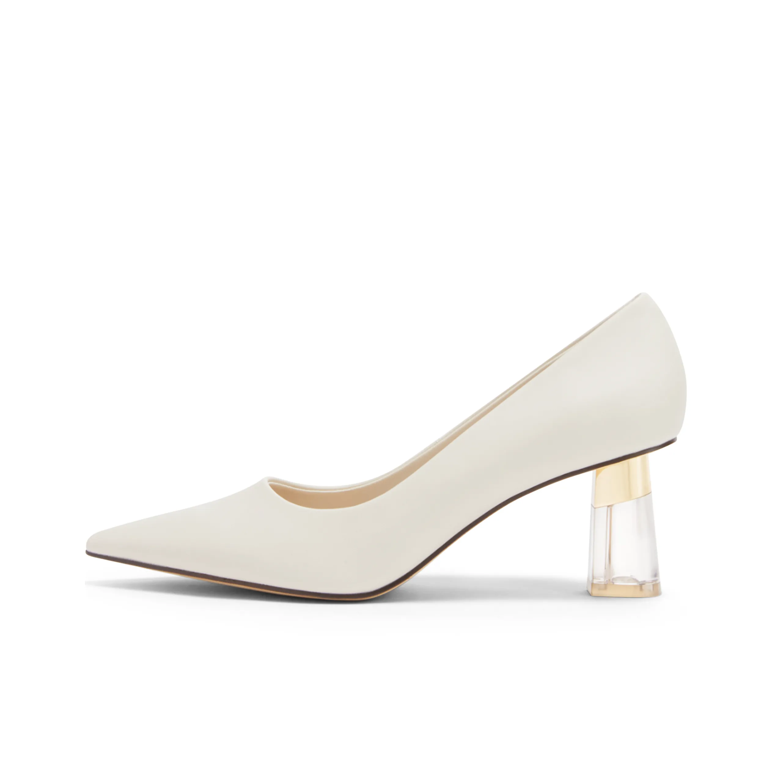 CHARLES&KEITH High Heels Women's Chalk White/BLUSH Light Red/Black
