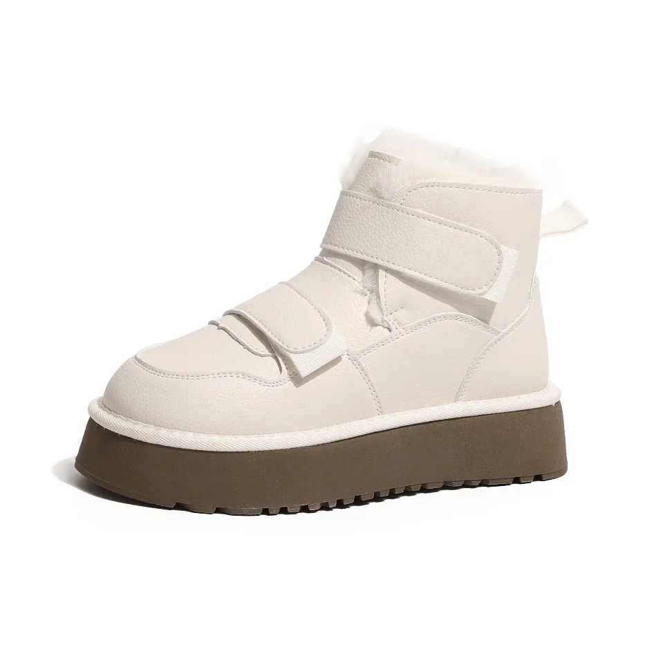 LIANGHUO Термический Износостойкий Увеличивающий Высоту Нижние Штаны с Покрытием Резистентный к Сцеплению Короткие Снежные Ботинки Женские