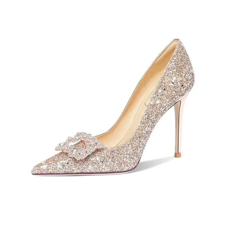 Holy Rose Узкий каблук Высокие каблуки 10 см Женские Золотой