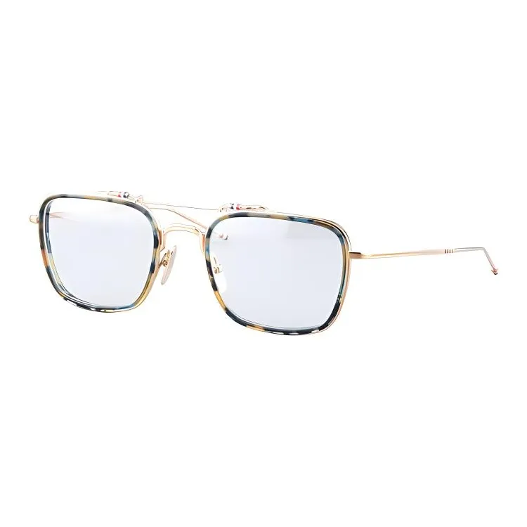 THOM BROWNE Eyewear Tortoiseshell Rectangular frame Glasses