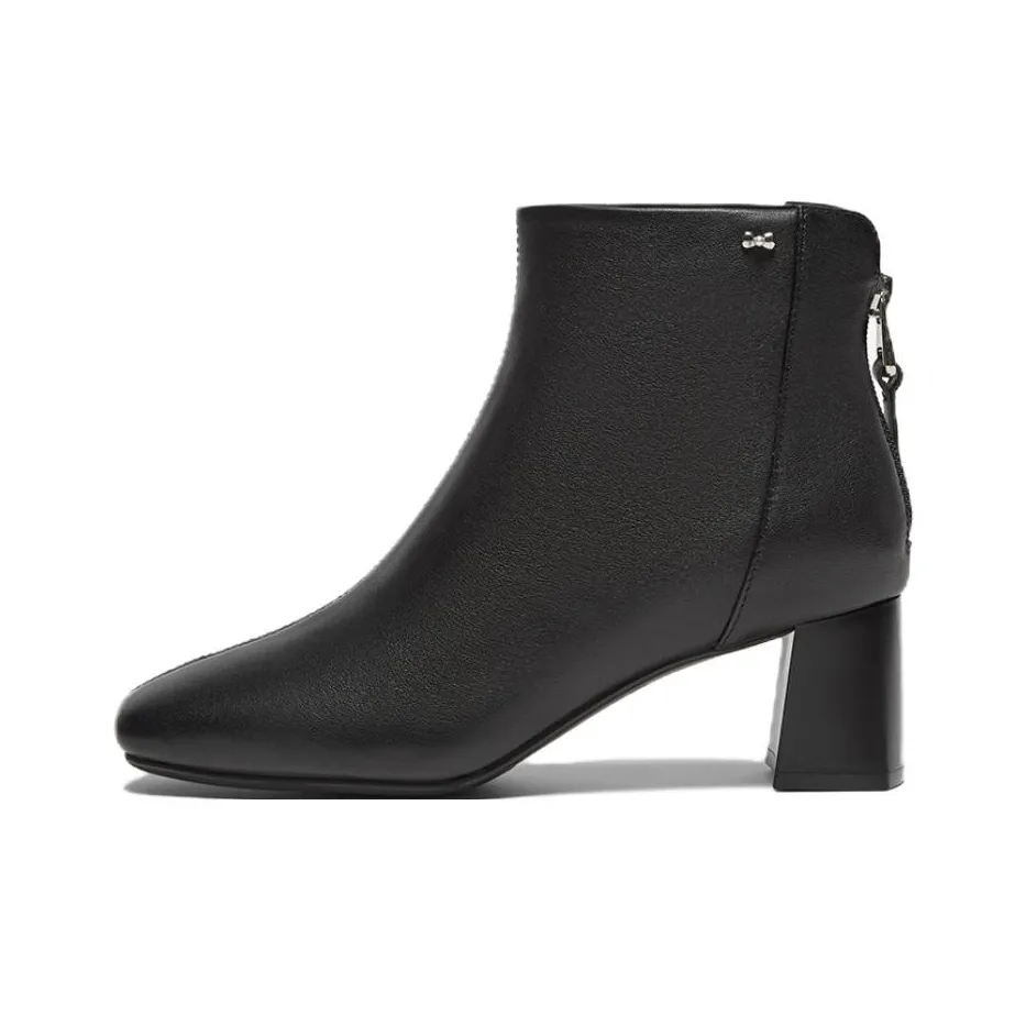 BASTO Ankle Boots Women's Black Fleece Lined/Khaki Fleece Lined/Black/Khaki