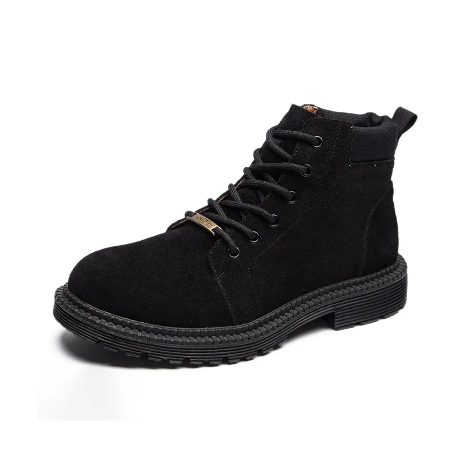 WEISHIBANGWEI Короткий Мартин Ботинок Средний Каблук Мужской