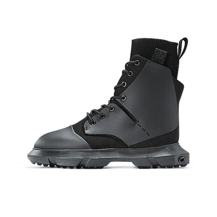 NORVINCY Модный бренд MID Топ Платформа Мартинсы Весна-осень Унисекс