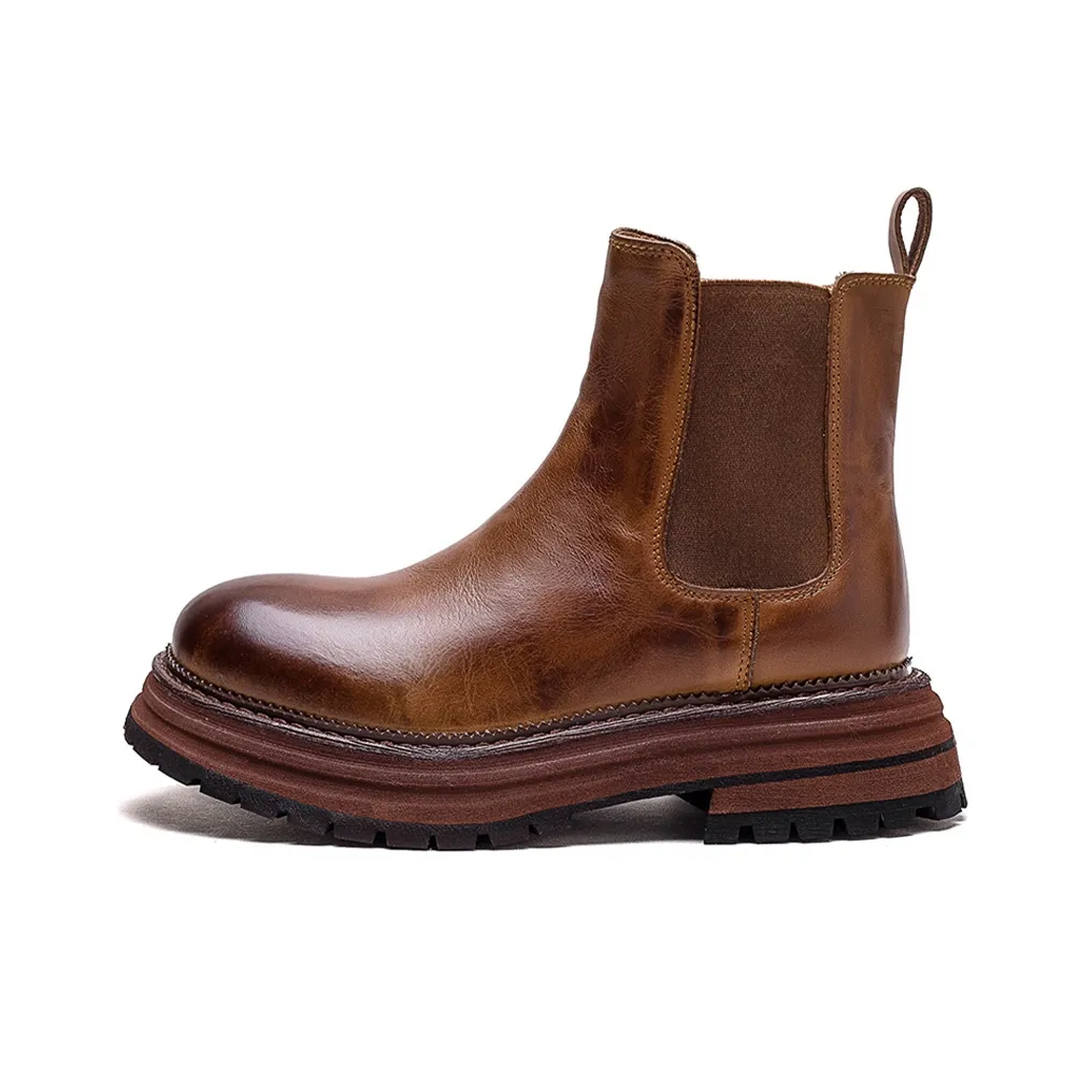 MATA Ankle Boots Women's Caramel/Brown/Black