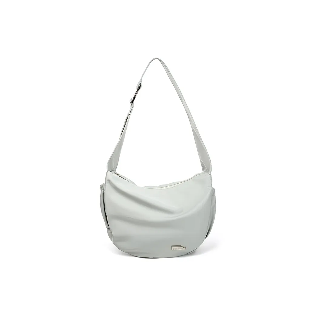 SMTING STUDIO Полиэстер Сумка через плечо Большая Унисекс Глубокий черный Овсяный Светло-синий